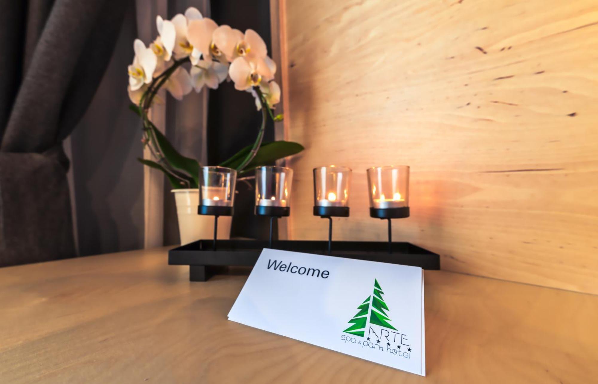 Hotel Arte Spa & Park Velingrad Quarto foto Welcome card